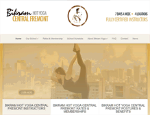 Tablet Screenshot of bikramhotyogafremont.com